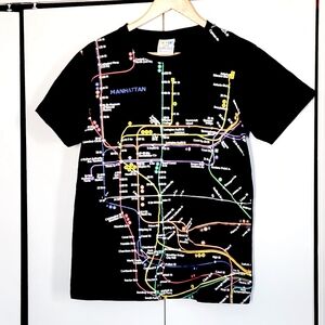 Manhattan Subway Map Graphic Tee